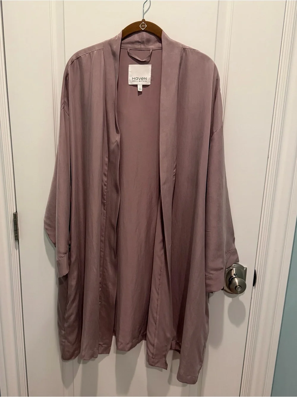 Haven Well Within Women's Washable Rayon Robe Mauve Color Size XL